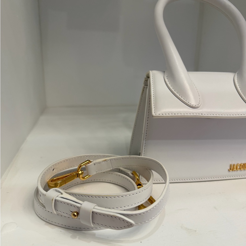 Jacquemus White MEDIUM top handle bag - Picture 7 of 12
